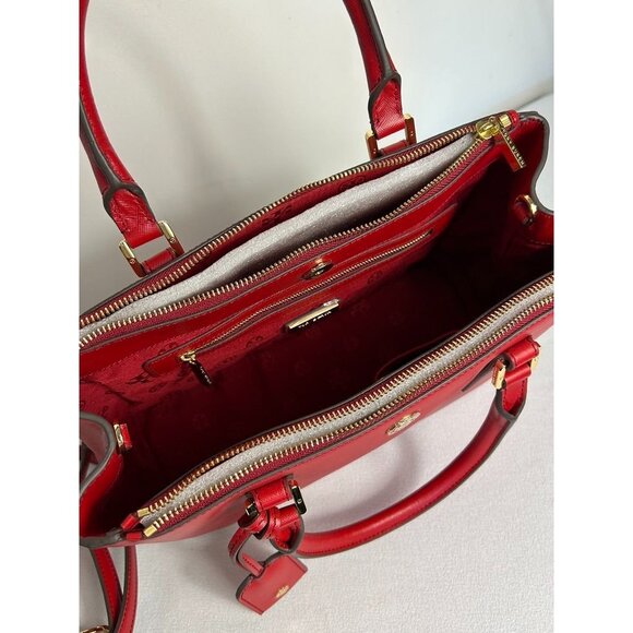 Tory Burch Saffiano Leather Robinson Double Zip Tote in Limited Edition Red - Ne - Picture 10 of 10